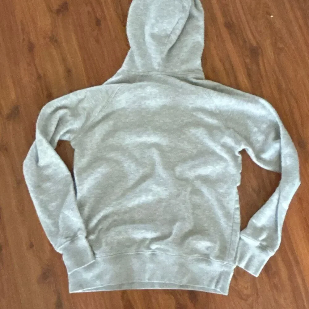 The North Face light Heather gray hoodie pull over sweatshirt size xS